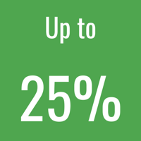 25% icon 25% icon